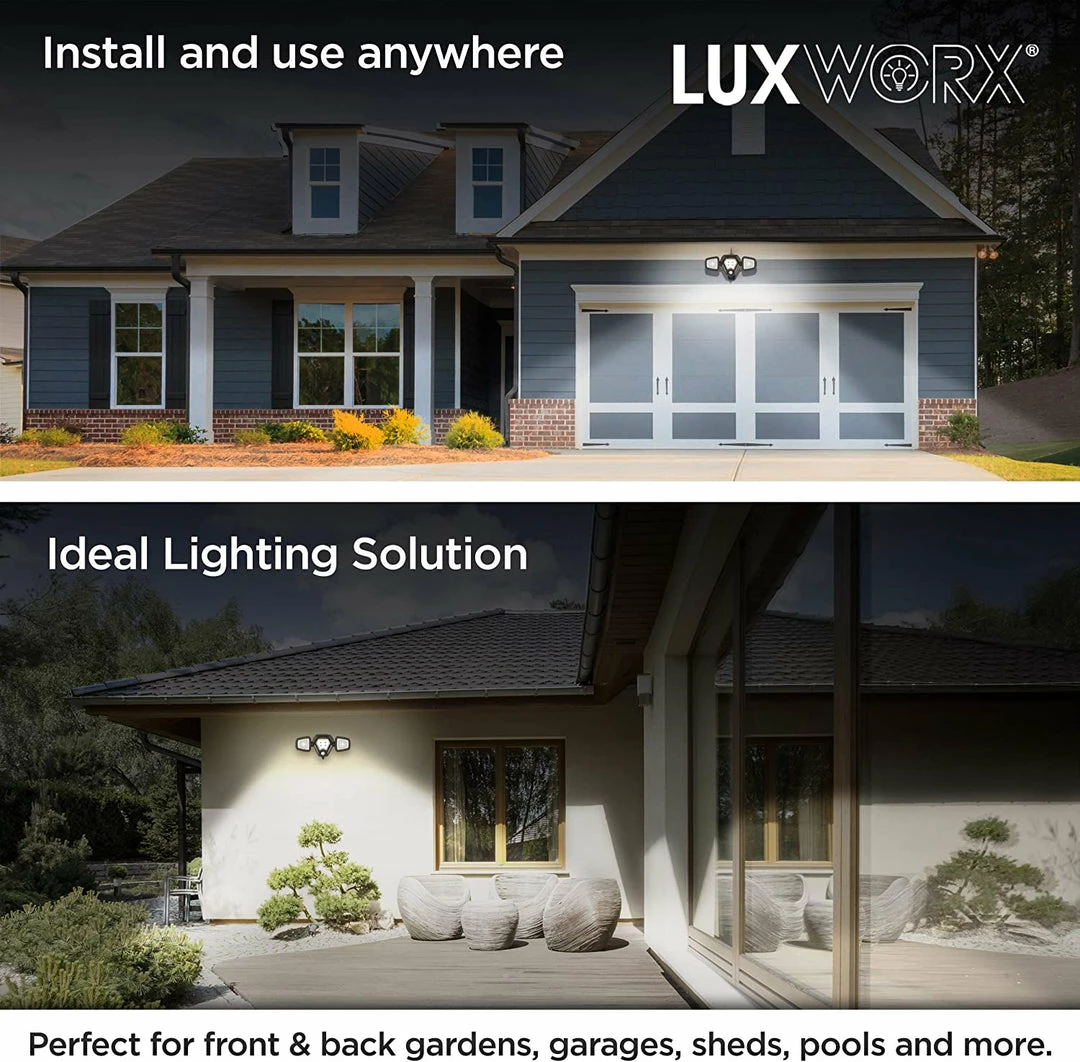 BargainJunkie New Luxworx Battery Powered Motion Activated Security Light