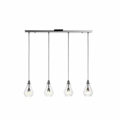 BargainJunkie Catalina Bella 4-light Glass Linear Pendant Lighting Chandelier