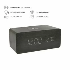 BargainJunkie CJ Tech Wireless Phone Charging LED Alarm Clock