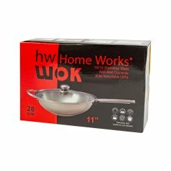 BargainJunkie New Home Works Stainless Steel 11in Wok