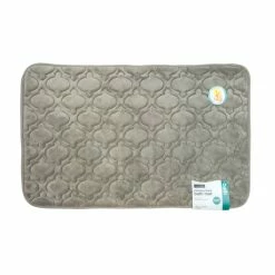 BargainJunkie Harman Super Soft 20" X 32" Memory Foam Bath Mat, Grey Home & Garden