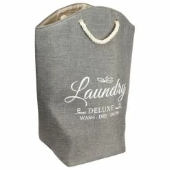 BargainJunkie Home Ease Deluxe Laundry Bag, Gray