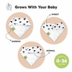 BargainJunkie New KeaBabies 8 Pack Of Organic Cotton Bandana Bibs, Fantasia