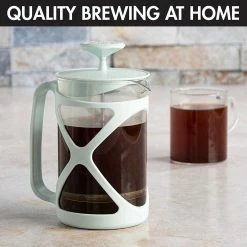 BargainJunkie New Primula Tempo 6 Cup Glass French Coffee Press, Pastel Blue