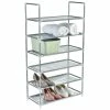 BargainJunkie Home Ease 6-Tier Compact Metal Shoe And Storage Rack