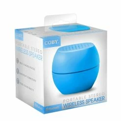BargainJunkie Coby Portable Wireless Stereo Speaker, Blue New