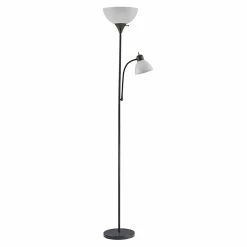BargainJunkie New Bronze Rubbed Combo Floor Lamp With Reading Lamp, Refurbished