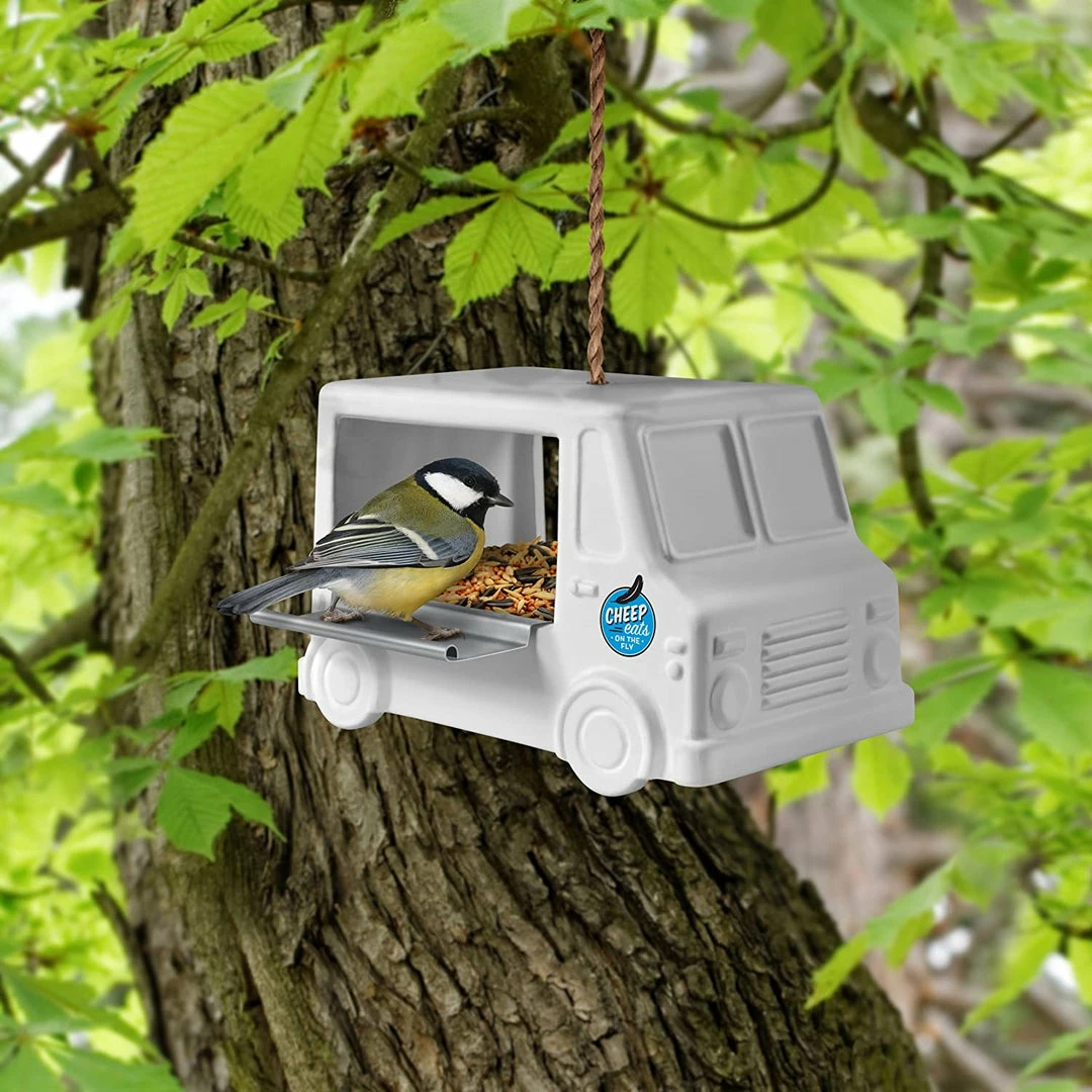 BargainJunkie Genuine Fred Cheep Eats On The Fly Bird Feeder, 2-Pack Home & Garden