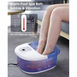 BargainJunkie Gasky Foot Spa Massager With T Roller, Heat And Bubbles New