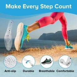 BargainJunkie Mindinsole Reflexology Insole For Foot Tension And Pain Relief, 2 Pack New