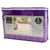BargainJunkie Cool Comfort Super Soft MicroFiber King & California King Sized 6 Piece Sheet Set, Purple New