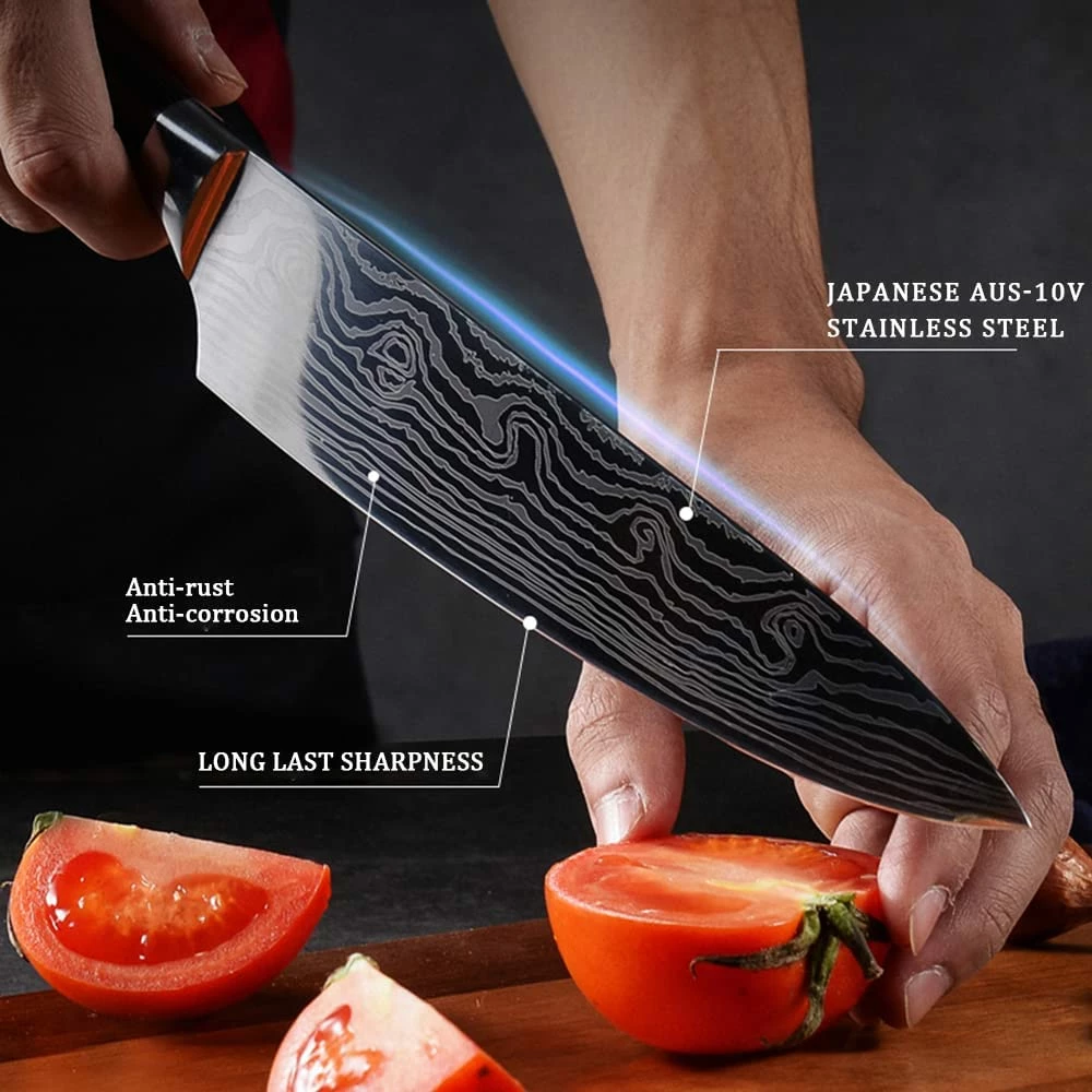 BargainJunkie New DEIK 8 Inch Professional Chef Knife With AUS-10V Stainless Steel