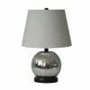 BargainJunkie Catalina 12.5-in 3-Way Mercury Indoor Table Lamp With Fabric Shade Home & Garden
