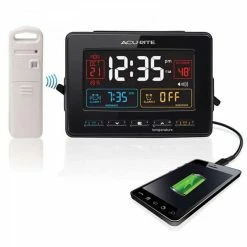 BargainJunkie AcuRite Weather Station With Dual Alarm Atomic Clock