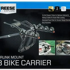 BargainJunkie Reese Explore Axis 3 - 3 Bike Trunk Mount Bike Rack New