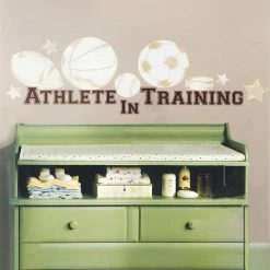 BargainJunkie Kids RoomMates Peel And Stick Athlete In Training Wall Decal Set