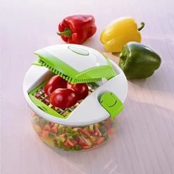 BargainJunkie New Genius Salad Chef Smart 4pc Vegetable Chopper