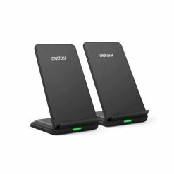 BargainJunkie CHOETECH Fast Charge Wireless Charging Stand, 10W, Qi-Certified, 2 Pack New