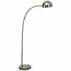 BargainJunkie Alsy Lighting Brushed Nickle Petite Arc Floor Lamp