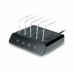 BargainJunkie Atomi Visual Charge 4 Port USB Desktop Charge Station