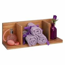 BargainJunkie Honey Can Do Reversible Wall Shelf, Bamboo