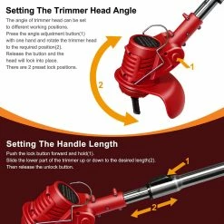 BargainJunkie Toolman 20V Cordless Battery Powered Weed Eater & Edger