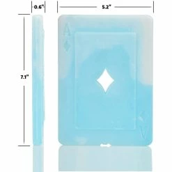 BargainJunkie 12-Pack Reusable Ice Packs Playing Card Size New