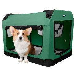 BargainJunkie Veehoo Green Folding Soft Dog Crate, XXL