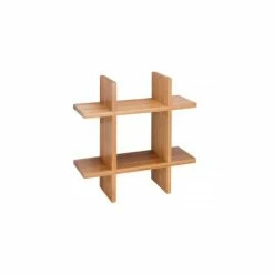 BargainJunkie New Honey Can Do Bamboo Cube Shelf