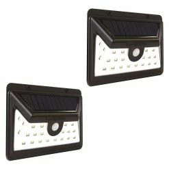 BargainJunkie New Ever Brite Ultra Motion Activated Solar Power LED Light, 2 Pack