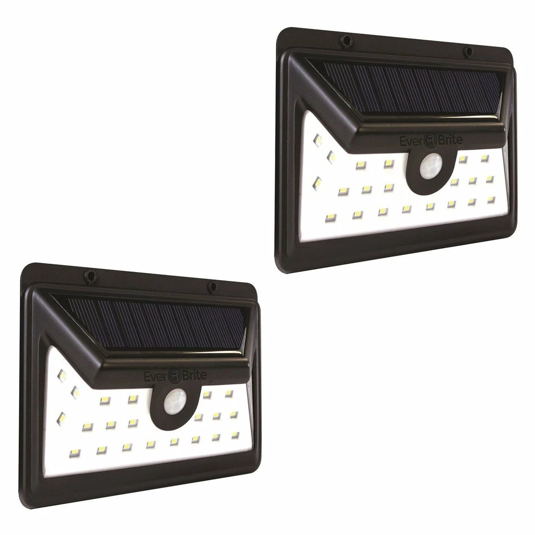 BargainJunkie New Ever Brite Ultra Motion Activated Solar Power LED Light, 2 Pack