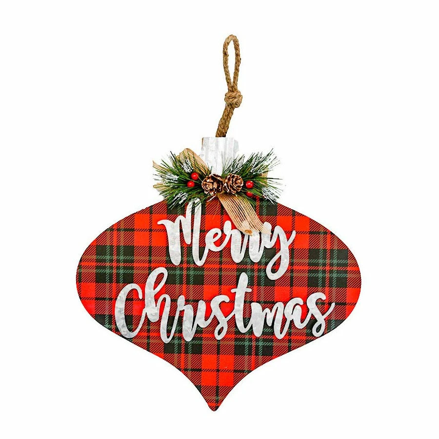 BargainJunkie 12" Merry Christmas Ornament Hangable Christmas Decor New