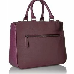 BargainJunkie Buxton Women's Newbury Laptop Tote Bag, Eggplant