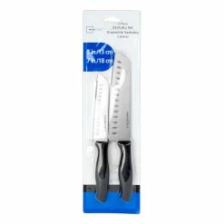 BargainJunkie Kitchen Mainstays Set Of 2 Santoku Knives