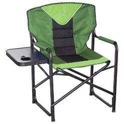 BargainJunkie Drift Creek Padded Director Chair With Table, Treetop