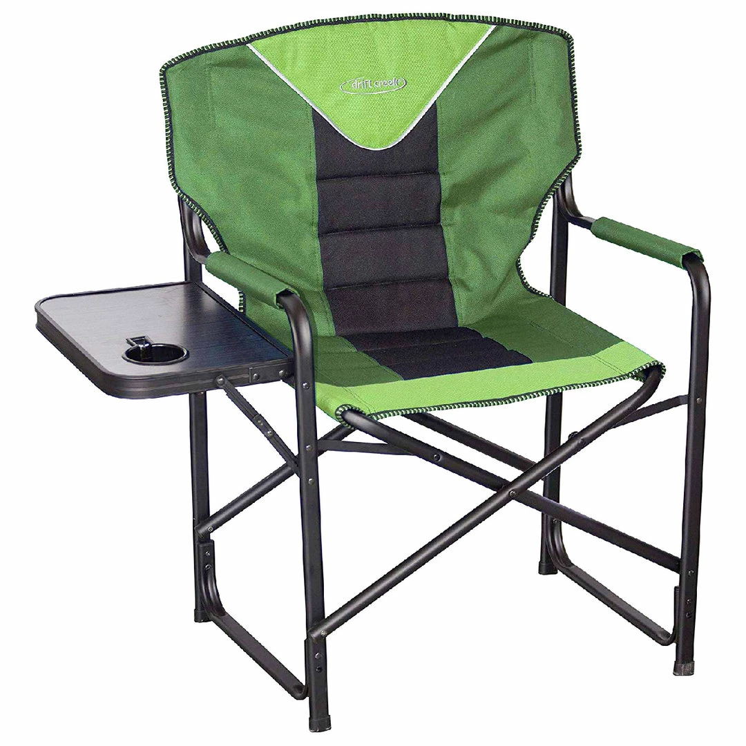BargainJunkie Drift Creek Padded Director Chair With Table, Treetop