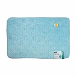 BargainJunkie Harman Super Soft 20" X 32" Memory Foam Bath Mat, Aqua