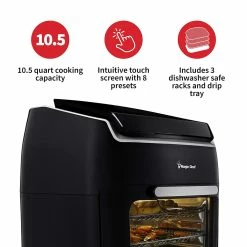 BargainJunkie Newair Magic Chef 10.3 Quart Digital Air Fryer Oven, Refurbished