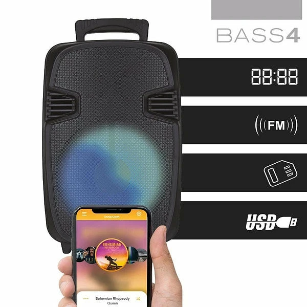 BargainJunkie New Mental Beats Kareoke Wireless Speaker With Handle