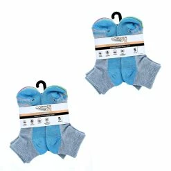 BargainJunkie New Copper Fit Women's Quarter Length Sport Sock, Grey 10 Pairs