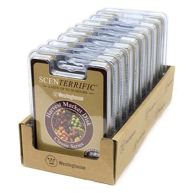 BargainJunkie 10-Pack Scenterrific Fragrance Disk, Harvest Market New