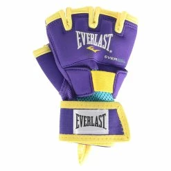 BargainJunkie Everlast Evergel Large Women's Hand Wraps, Purple & Yellow
