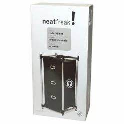 BargainJunkie Neat Freak 8001-B Uptown 3 Drawer Side Cabinet Home & Garden