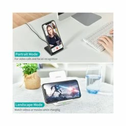 BargainJunkie CHOETECH Fast Charge Wireless Charging Stand, 10W, Qi-Certified, 2 Pack New