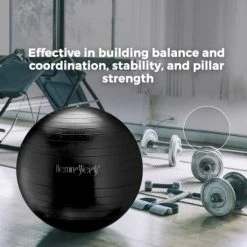 BargainJunkie HemingWeigh Anti-Burst Fitness And Stability 75 Cm Ball, Black New