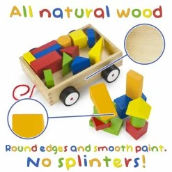 BargainJunkie Brybelly Take-A-Long Building Block Wagon New