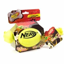 BargainJunkie Nerf Dog Football Slinger, Green