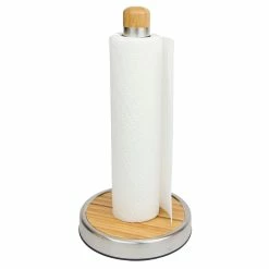 BargainJunkie Kamenstein Perfect Tear Paper Towel Holder, Bamboo & Steel Kitchen