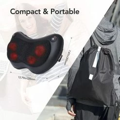 BargainJunkie Naipo Shiatsu Pillow Massager With Heat New