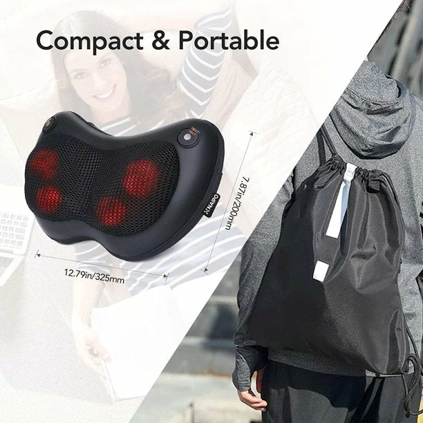 BargainJunkie Naipo Shiatsu Pillow Massager With Heat New